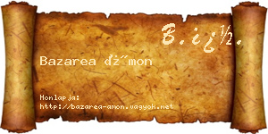 Bazarea Ámon névjegykártya